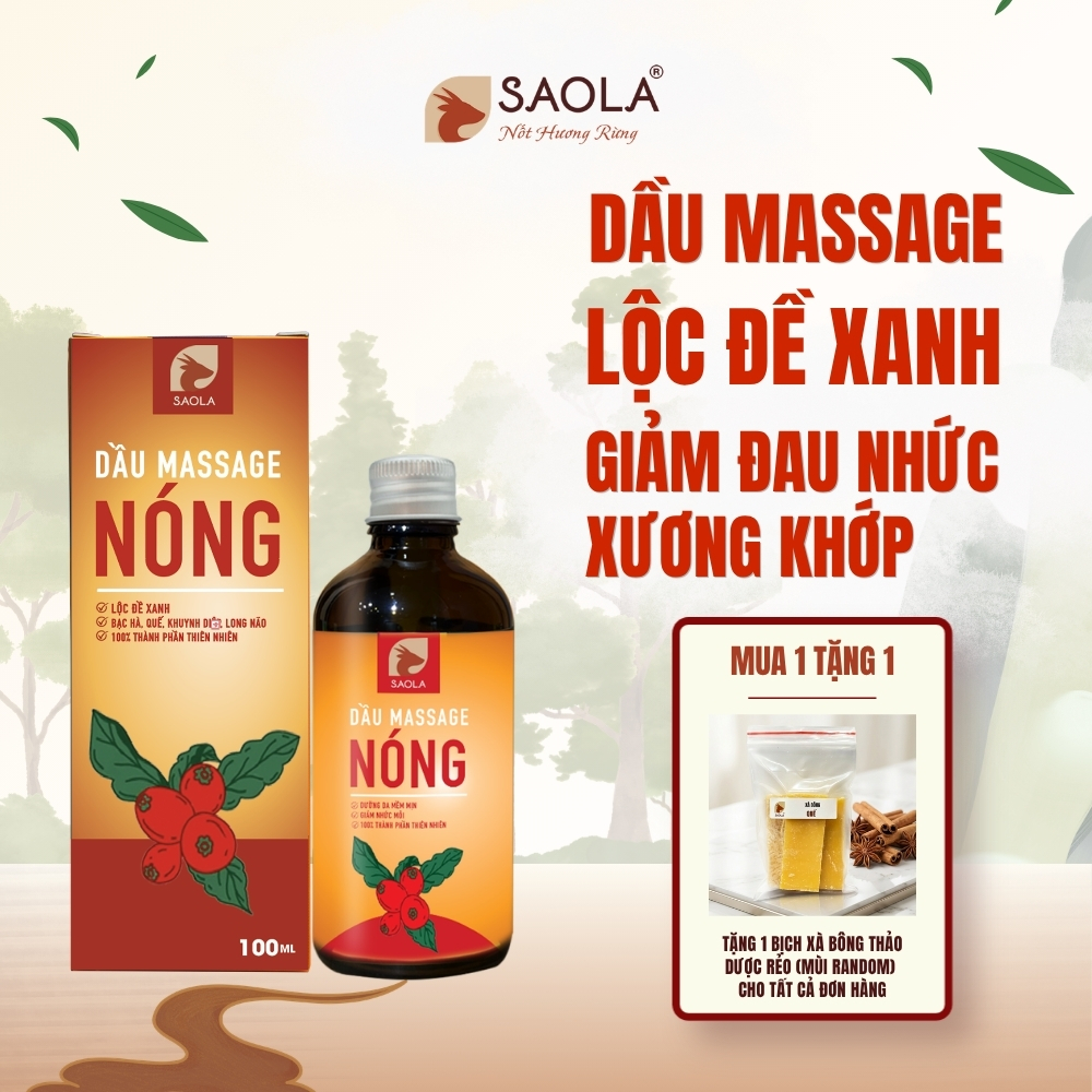 Dầu nóng massage SAOLA